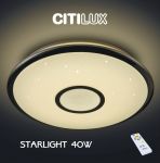 CL70340R Citilux Светильник потолочный светодиодный с пультом Старлайт, 1 плафон, хром, белый