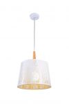 F029-01-W Maytoni Подвес Lantern, 1 лампа, белый, коричневый