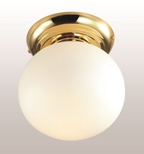 1531-1C1 Favourite Светильник потолочный Zirkel, 1 плафон, золото, белый