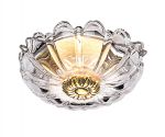 1557-1C Favourite Светильник встраиваемый Conti, 1 лампа, золото, прозрачный