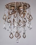 1576-4C Favourite Люстра потолочная хрустальная Velma, 4 лампы, бронза, прозрачный