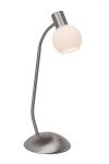 G16348/13 Brilliant Настольная лампа Philo, 1 плафон, никель, белый