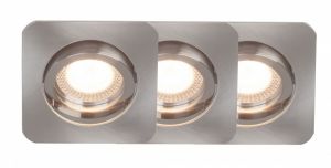 G94652/13 Brilliant Светильник встраиваемый поворотный Easy Clip, 1 лампа, никель (3 шт.)