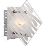48694-1 Globo Настенный светильник Carat, 1 лампа, хром, стекло
