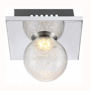 56864-1 Globo Потолочный светильник Sakeka, 1 лампа, хром, стекло