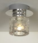 LSN-5107-01 LUSSOLE Потолочный светильник из серии Samarate, 1 лампа, хром, белый
