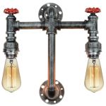 LSP-9192 Lussole Подвесной светильник, 2 лампы, серебристо-черный