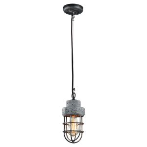 LSP-9691 Lussole Подвес, 1 лампа, черный с серебром и серым