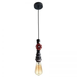 LSP-9692 Lussole Подвесной светильник, 1 лампа, серебристо-черный