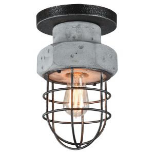 LSP-9701 Lussole Светильник настенно-потолочный, 1 лампа, черный с серебром и серым