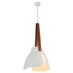 LSP-9841-Lussole Светильник подвесной LOFT, 1 лампа, белый, коричневый