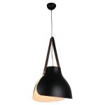 LSP-9842-Lussole Светильник подвесной LOFT, 1 лампа, черный матовый, белый