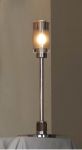 LSQ-5604-01 Lussole Настольная лампа Altamura, 1 плафон, хром с коричневым, белый с прозрачным