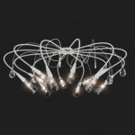 711120 LightStar Подвесной светильник Aereo White, 12 ламп, хрусталь , стекло