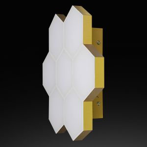 750673 Lightstar Светильник настенный светодиодная Favo, 1 плафон, золото, белый