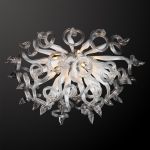 890090 LightStar Люстра потолочная Osgona Medusa, 9 ламп, белый, прозрачный