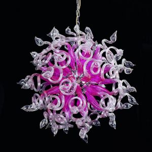 890182 LightStar Люстра подвесная Osgona Medusa, 18 ламп, хром, розовый