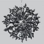 890187 LightStar Люстра подвесная Osgona Medusa, 18 ламп, хром с серым