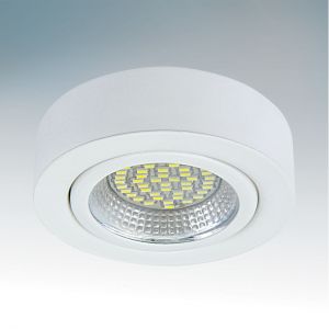 003330 Lightstar Светильник встраиваемый светодиодный круглый Mobiled, 1 лампа, белый