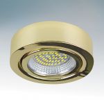 003332 Lightstar Светильник встраиваемый светодиодный круглый Mobiled, 1 лампа, золото