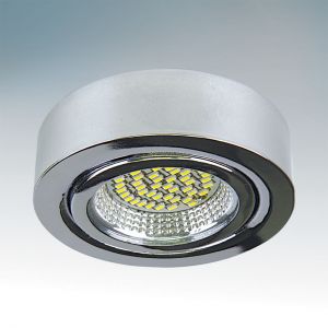 003334 Lightstar Светильник встраиваемый светодиодный круглый Mobiled, 1 лампа, хром