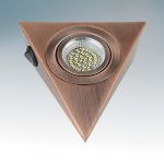 003348 Lightstar Светильник накладной светодиодный угловой Mobiled Ango, 1 лампа, медь