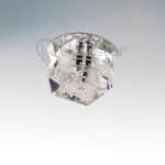 004064 Lightstar Светильник встраиваемый Romb, 1 лампа, ромб, хром, прозрачный