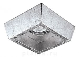 041024MR-16 Lightstar Светильник встраиваемый квадратный Extra, 1 лампа, серебро
