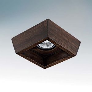 041029MR-16 Lightstar Светильник встраиваемый Extra квадратный, 1 лампа, коричневый