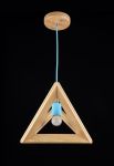 MOD110-01-BL Maytoni Подвес Pyramide, 1 лампа, коричневый, голубой, хром