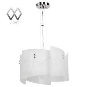 451011205 MW-Light Подвес Илоника, 5 ламп, белый, хром
