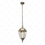 804010401 MW-Light Уличный подвесной светильник Fabur, 1 лампа, позолота старинная, стекло