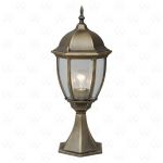 804040301 MW-Light Уличный светильник столб Fabur, 1 лампа, позолота старинная, стекло