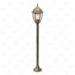 804040501 MW-Light Уличный светильник столб Fabur, 1 лампа, позолота старинная, стекло 