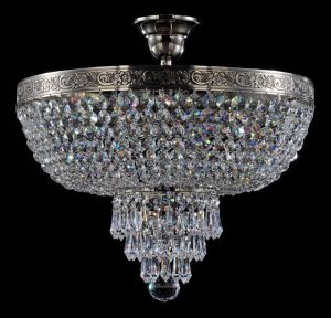 A890-PT40-N Maytoni Люстра потолочная хрустальная Diamant, 5 ламп, никель