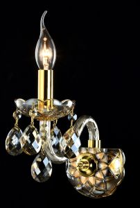 RM937-01-G Maytoni Бра хрустальное Brandy, 1 лампа, золото, коньячный