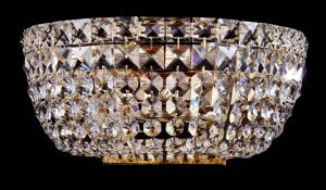 C100-WB1-G Maytoni Бра хрустальное Diamant, 1 лампа, золото