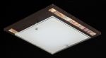 CL810-01-R Maytoni Светильник потолочный Geometry, 1 лампа, коричневый с янтарным, белый