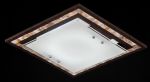 CL810-03-R Maytoni Люстра потолочная Geometry, 1 лампа, коричневый с янтарным, белый