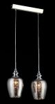 F003-22-N Maytoni Люстра подвесная хрустальная Fusion, 2 лампы, никель, янтарный
