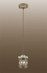 2838/1 Odeon Light Подвес Zafran, 1 лампа, коричневый с золотом, прозрачный
