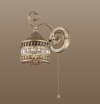 2839/1W Odeon Light Бра Bahar, 1 лампа, коричневый с золотом, прозрачный