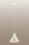 2844/1 Odeon Light Подвес Kamun, 1 лампа, белый с золотом, прозрачный