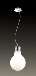 2872/1A Odeon Light Подвес Bulb, 1 лампа, хром, белый