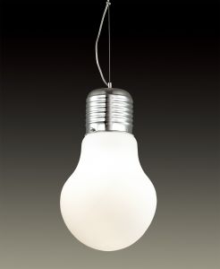 2872/1 Odeon Light Подвес Bulb, 1 лампа, хром, белый