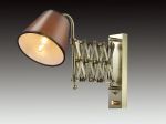 2876/1W Odeon Light Бра выдвижное с диммером Lark, 1 лампа, бронза, коричневый с черным
