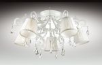 2892/5C Odeon Light Люстра потолочная Gronta, 5 ламп, белый, прозрачный