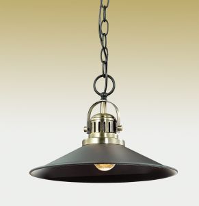 2898/1A Odeon Light Подвес Latura, 1 лампа, бронза с черным