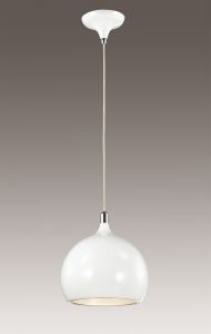 2903/1 Odeon Light Подвес Bula, 1 лампа, белый с хромом