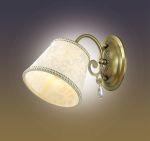 2915/1W Odeon Light Бра Solera, 1 лампа, бронза, бежевый с белым, прозрачный
